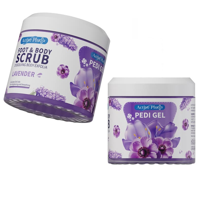 ג'ל פילינג אקטיב ACTIVE FOOT&BODY SCRUB LAVENDER 600G