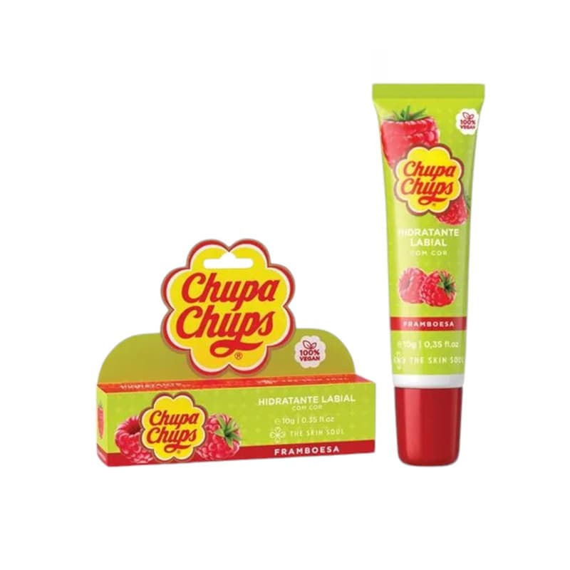 שפתון שפתיים צ'ופה CHUPA CHUPS LIP RASPBERRY 10G