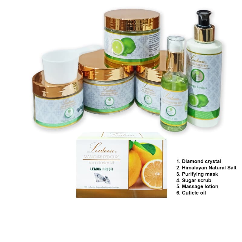סט ליליין לרגליים לימון LEALEEN SPA STARTER KIT