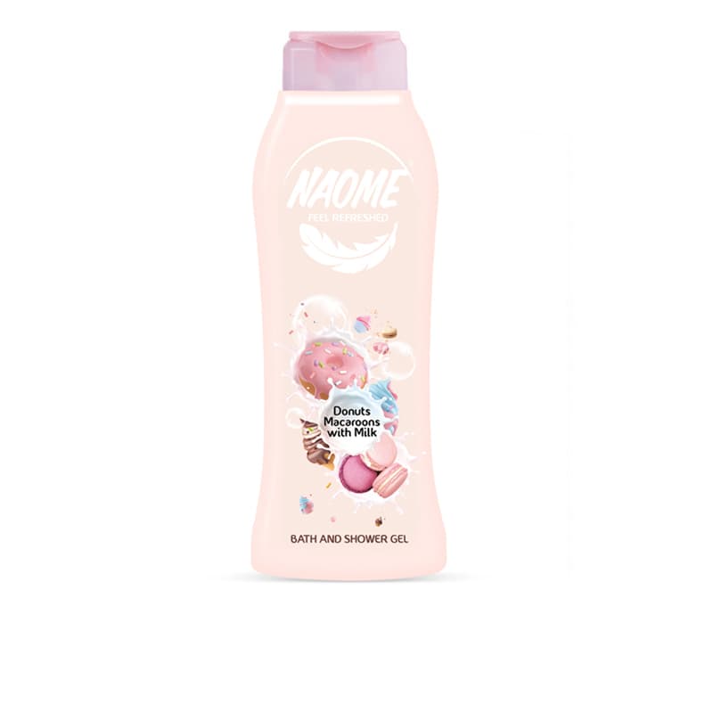 ג'ל רחצה נעומי דונאט NAOME DONUTS MACAROONS SHOWER 750ML